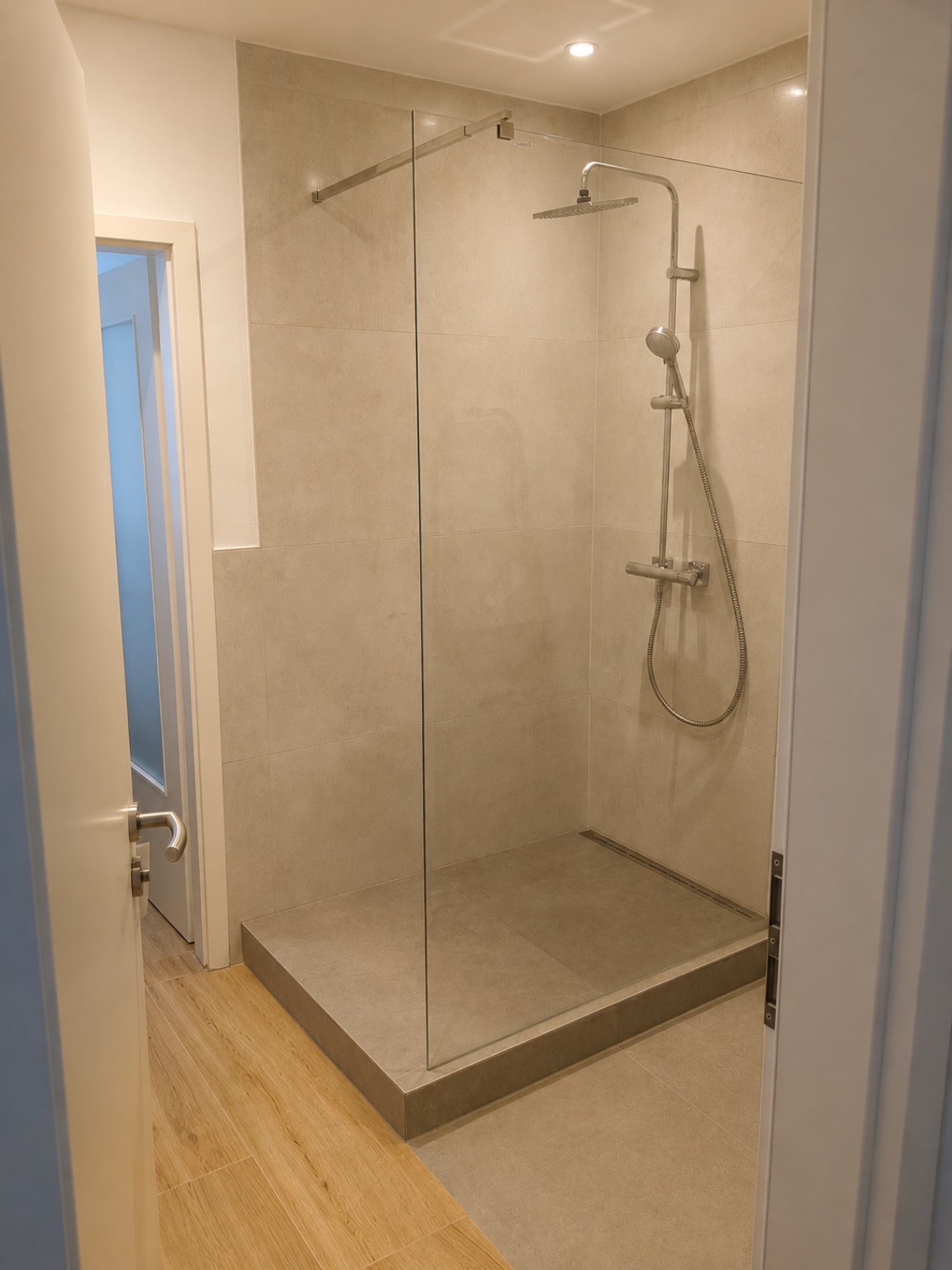 Fertiggestellte Dusche